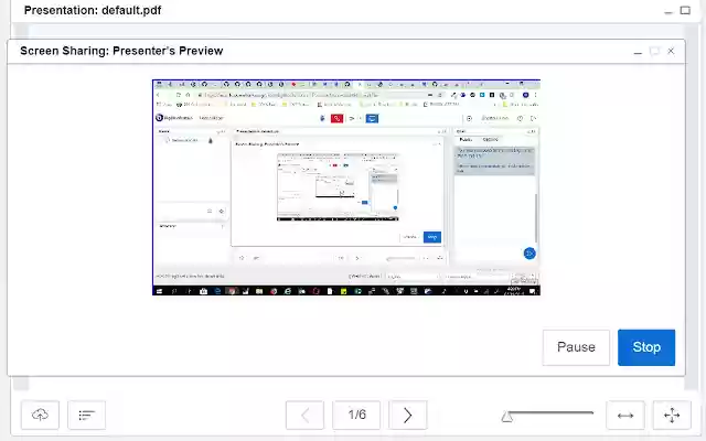 HWWKs BBB Screenshare Extension  from Chrome web store to be run with OffiDocs Chromium online