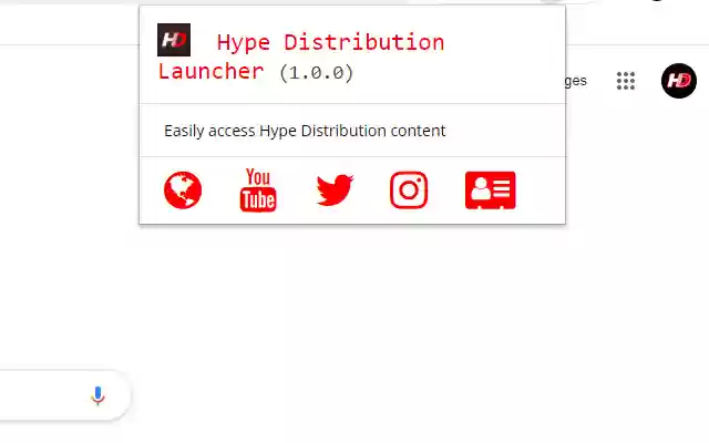 Hype Distribution Launcher  from Chrome web store to be run with OffiDocs Chromium online