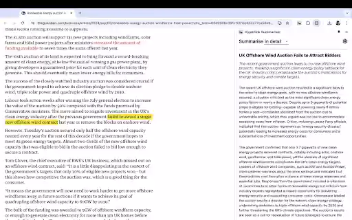 Hyperlink Summariser GPT  from Chrome web store to be run with OffiDocs Chromium online