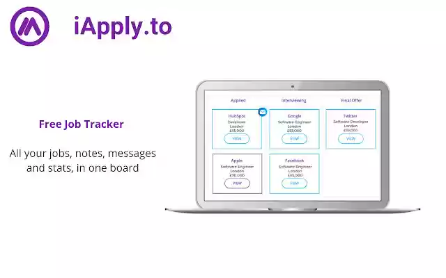 iApply.to: Free Job Search Tracker  from Chrome web store to be run with OffiDocs Chromium online