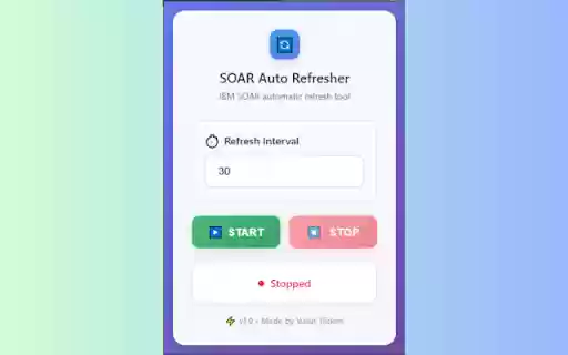 IBM SOAR Auto Refresher  from Chrome web store to be run with OffiDocs Chromium online