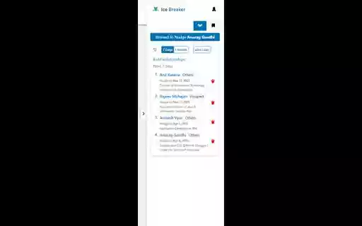 IceBreaker  from Chrome web store to be run with OffiDocs Chromium online