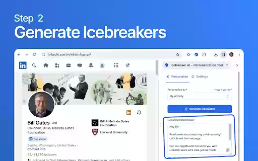 Icebreaker AI LinkedIn Outreach Personalization  from Chrome web store to be run with OffiDocs Chromium online