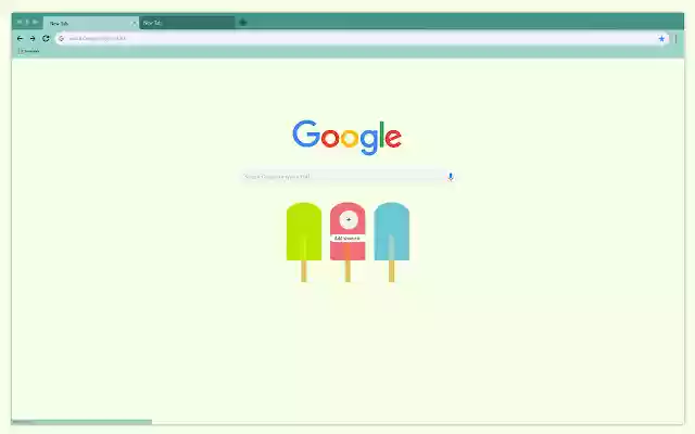 Ice cream minimalism  from Chrome web store to be run with OffiDocs Chromium online