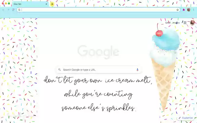 Ice Cream  Sprinkles  from Chrome web store to be run with OffiDocs Chromium online
