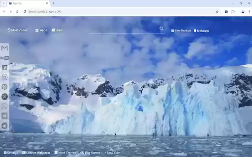 Ice Snow Wallpaper  from Chrome web store to be run with OffiDocs Chromium online