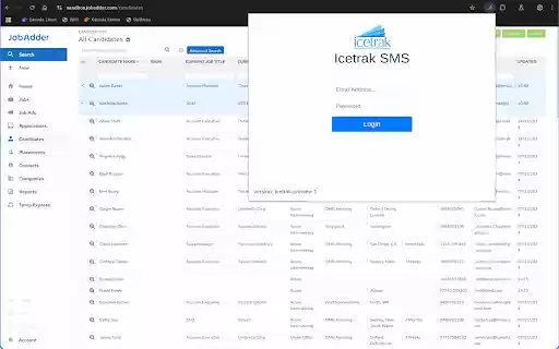 Icetrak Messaging for JobAdder CRM  from Chrome web store to be run with OffiDocs Chromium online