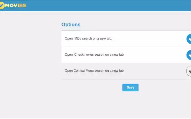 iCheckMovies Chrome Extension  from Chrome web store to be run with OffiDocs Chromium online