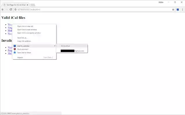 ICS to GCal  from Chrome web store to be run with OffiDocs Chromium online