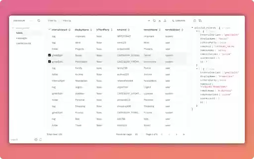 idb crud Database Manager  from Chrome web store to be run with OffiDocs Chromium online