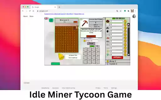 Idle Miner Tycoon Game  from Chrome web store to be run with OffiDocs Chromium online