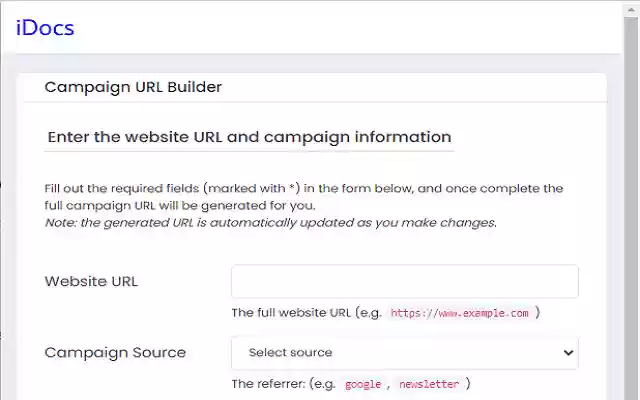 IDocs Extension  from Chrome web store to be run with OffiDocs Chromium online