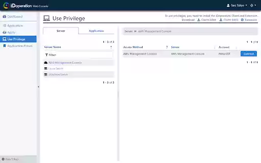 iDoperation Client Extension  from Chrome web store to be run with OffiDocs Chromium online