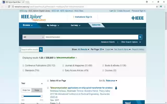 OffiDocs Chromium 온라인과 함께 실행되는 Chrome 웹 스토어의 IEEE 검색 창