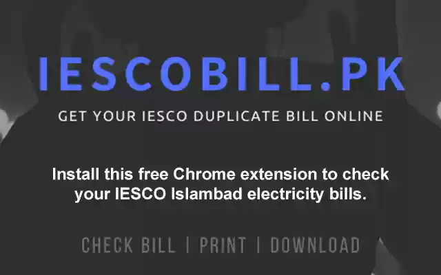 IESCO Bill  from Chrome web store to be run with OffiDocs Chromium online