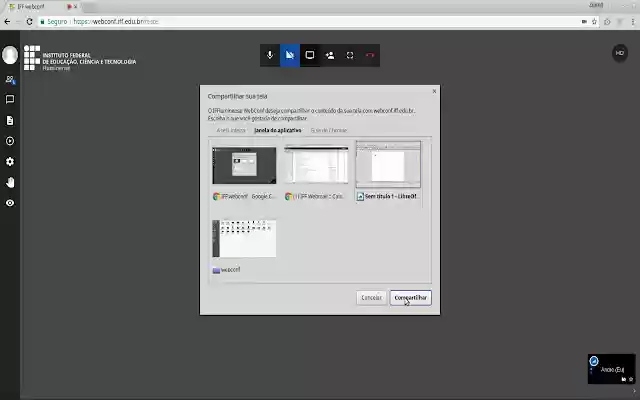 IFFluminense WebConf  from Chrome web store to be run with OffiDocs Chromium online