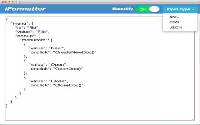 iFormatter from Chrome web store to be run with OffiDocs Chromium online iFormatter from Chrome web store to be run with OffiDocs Chromium online