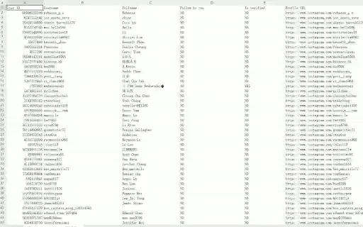 ig Follower export tools IGExport  from Chrome web store to be run with OffiDocs Chromium online