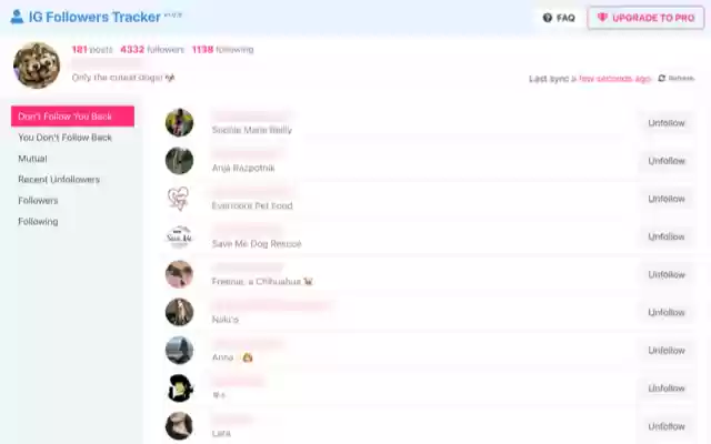 IG Followers Tracker IG Unfollowers Tracker  from Chrome web store to be run with OffiDocs Chromium online