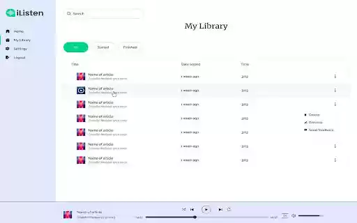 IListen AI  from Chrome web store to be run with OffiDocs Chromium online