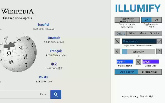 Illumify  from Chrome web store to be run with OffiDocs Chromium online