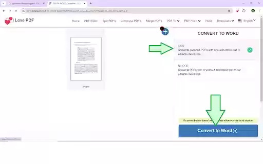 iLovePDF 2 Chrome Extension  from Chrome web store to be run with OffiDocs Chromium online
