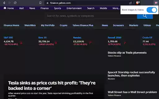 Image and Video Blocker  from Chrome web store to be run with OffiDocs Chromium online