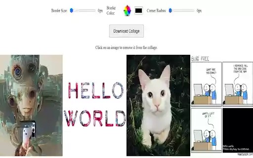 Image Collage Maker  from Chrome web store to be run with OffiDocs Chromium online