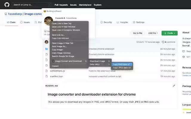 Image Convert and Download  from Chrome web store to be run with OffiDocs Chromium online
