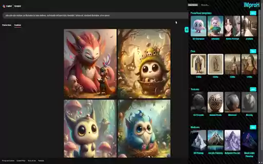 Image prompt helper  from Chrome web store to be run with OffiDocs Chromium online