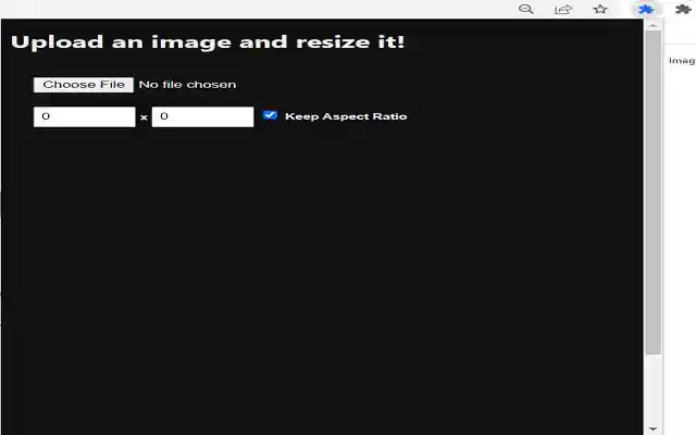 Image Resizer  from Chrome web store to be run with OffiDocs Chromium online