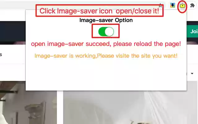 Image Saver  from Chrome web store to be run with OffiDocs Chromium online