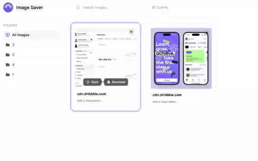 Image Saver V1.0  from Chrome web store to be run with OffiDocs Chromium online