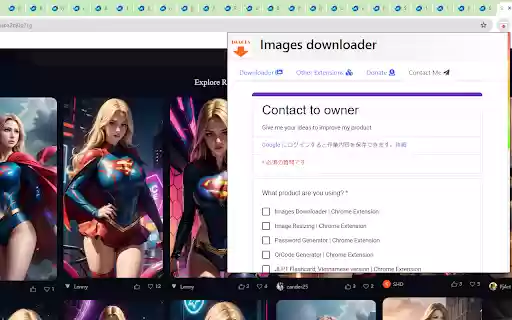 Images downloader  from Chrome web store to be run with OffiDocs Chromium online