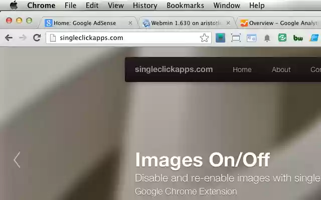Images ON/OFF  from Chrome web store to be run with OffiDocs Chromium online