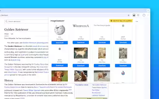 ImageSweeper  from Chrome web store to be run with OffiDocs Chromium online
