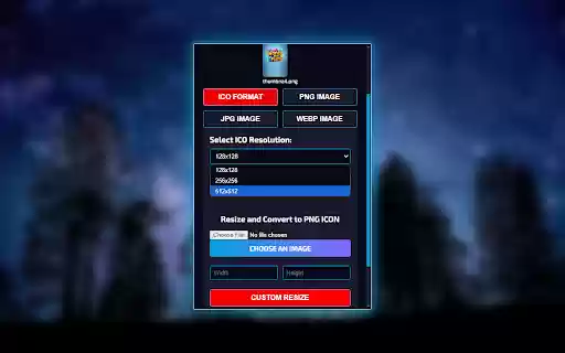 Image to Icon Toolkit  from Chrome web store to be run with OffiDocs Chromium online