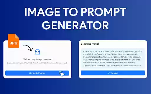 Image to Prompt Generator  from Chrome web store to be run with OffiDocs Chromium online