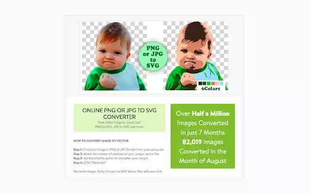 Konverter gambar ke SVG dari toko web Chrome untuk dijalankan dengan OffiDocs Chromium online