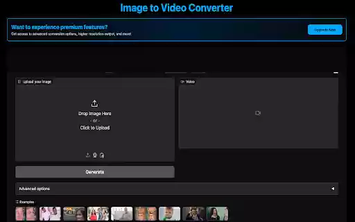 Image to Video Converter  from Chrome web store to be run with OffiDocs Chromium online