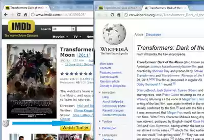 IMDB to Wikipedia  from Chrome web store to be run with OffiDocs Chromium online