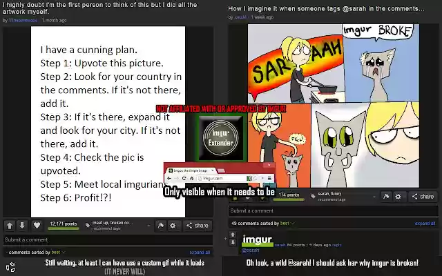 Imgur Extender from Chrome web store to be run with OffiDocs Chromium online Imgur Extender from Chrome web store to be run with OffiDocs Chromium online