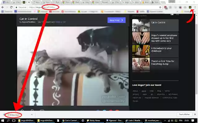 Imgur Gifv as MP4 Downloader  from Chrome web store to be run with OffiDocs Chromium online