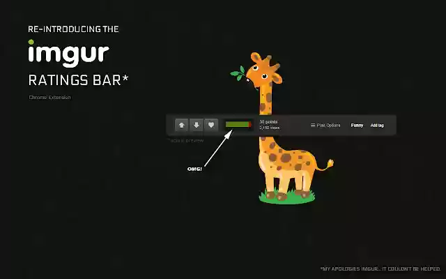 Imgur Ratings Bar  from Chrome web store to be run with OffiDocs Chromium online