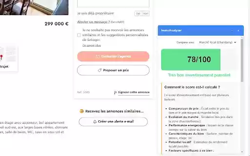 ImmoAnalyzer from Chrome web store to be run with OffiDocs Chromium online ImmoAnalyzer from Chrome web store to be run with OffiDocs Chromium online