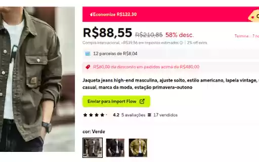 Import Flow Aliexpress Product Importer for Shopify  from Chrome web store to be run with OffiDocs Chromium online