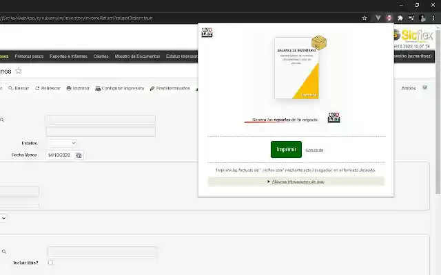 Imprimir Factura  from Chrome web store to be run with OffiDocs Chromium online