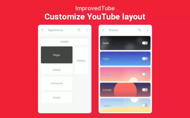 YouTube উন্নত করুন! (BETA) Chrome ওয়েব স্টোর থেকে OffiDocs Chromium অনলাইনে চালানো হবে