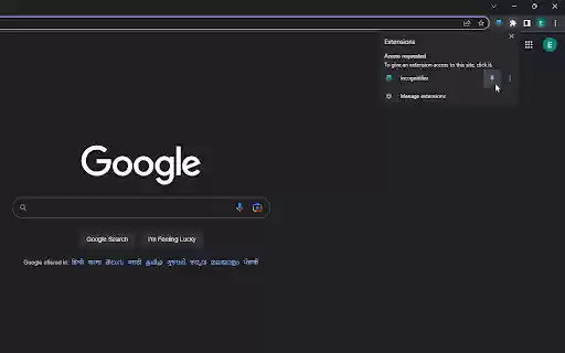 Incognitifier  from Chrome web store to be run with OffiDocs Chromium online