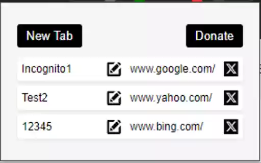 Incognito Manager  from Chrome web store to be run with OffiDocs Chromium online